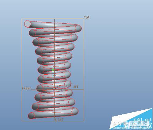 proe中怎么绘制弹簧模型?10