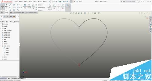 solidworks怎么绘制红色的心形曲面模型?5