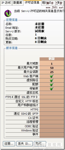 serv-u 8 注册办法 图文教程2