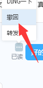 钉钉电脑版怎么撤销已经发送的消息?6