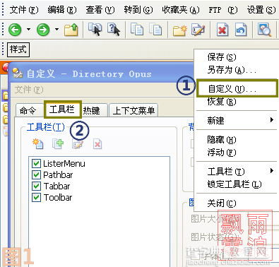 Directory Opus的驱动器栏Driverbar怎么用1