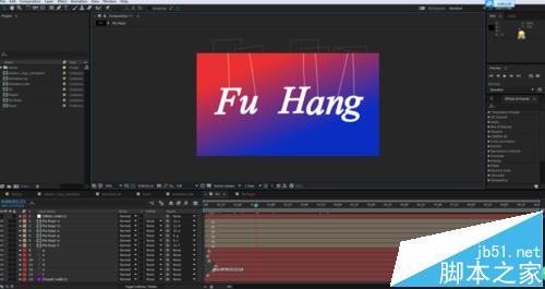 ae文字跳跃特效该怎么做? After Effects做跳跃绳索文字的教程11