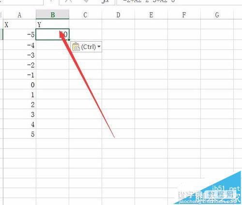 Excel2016中怎么绘制函数图像?3