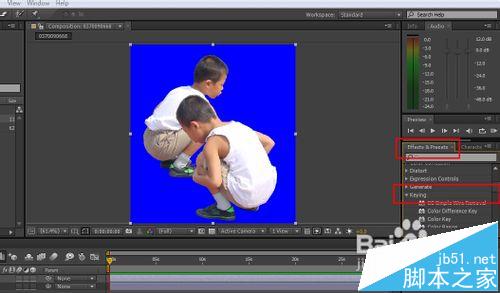 AE中怎么使用插件Keylight抠图?3