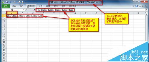 EXCEL2010自动换行后文件无法保存怎么办?1