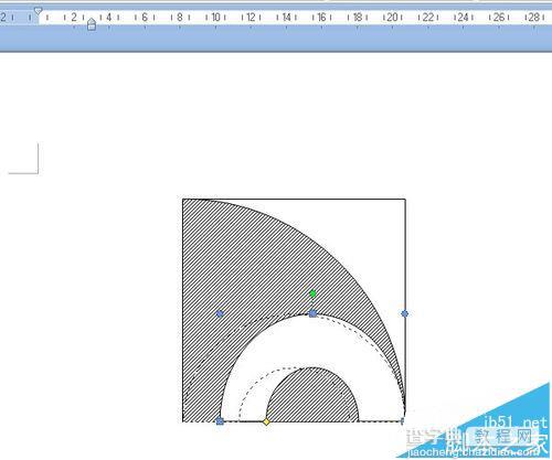 word怎么绘制半圆形的阴影图?6