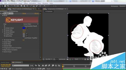 AE中怎么使用插件Keylight抠图?9