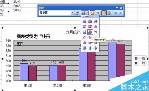 excel如何将表格数据图形化?14