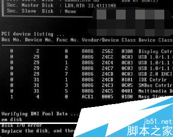 开机屏幕出现Disk I/O error的故障分析和解决1