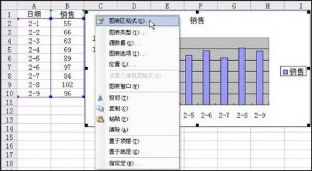 Excel中只打印图表以外区域的技巧1