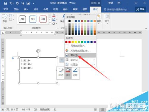 Word2016文档中的图片怎么输入文字?20