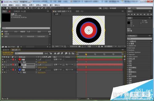 AE怎么制作圆中圆动画效果?7