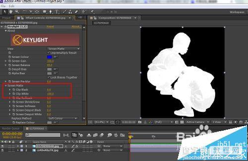 AE中怎么使用插件Keylight抠图?10