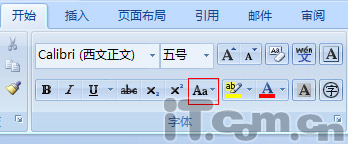 word2007技巧:全角和半角之间转换的方法1