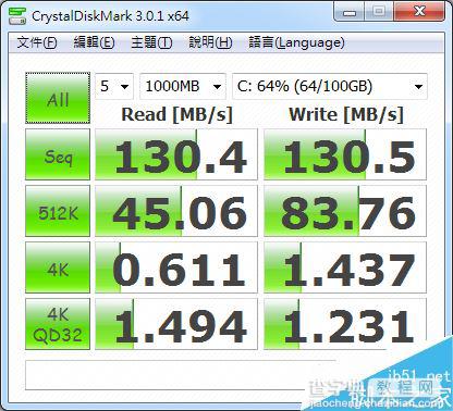 CrystalDiskMark测试硬盘使用? CrystalDiskMark数据查看方法4