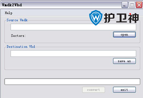 VMDK2VHD(虚拟硬盘转换工具)使用方法1