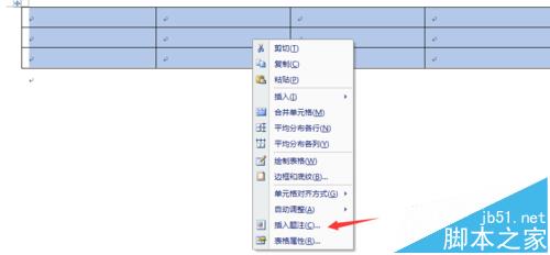 word2007表格怎么添加标注? word表格添加题注的教程4