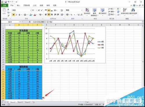 Excel2010怎么制作分层折线图? excel分层折线图的制作方法4