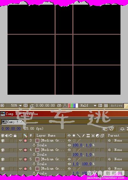 AE表达式实现伸缩拉长的动画效果2