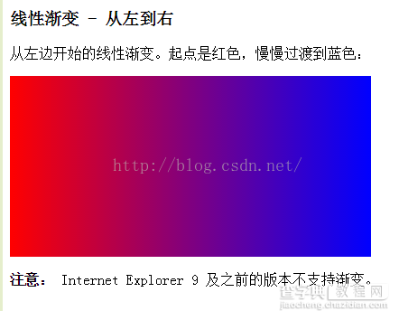 CSS3 渐变（Gradients）之CSS3 线性渐变2