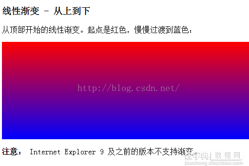 CSS3 渐变（Gradients）之CSS3 线性渐变1