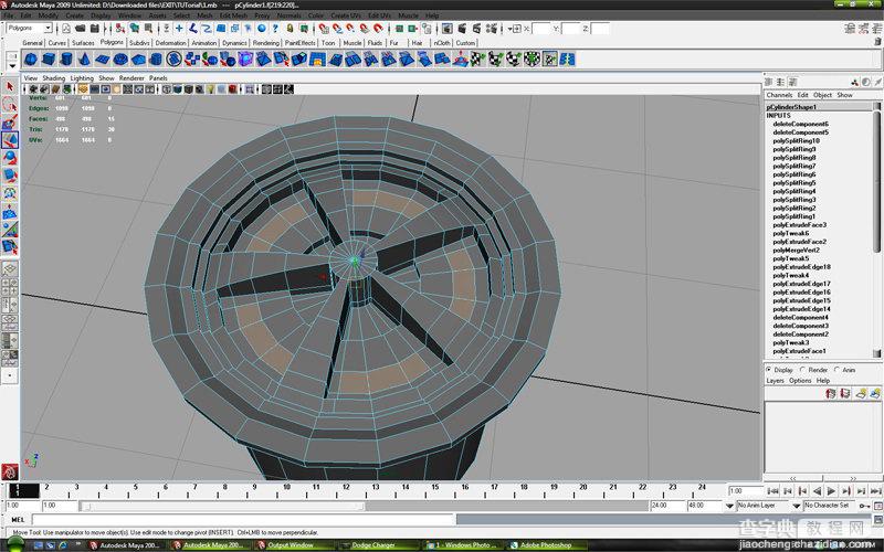 MAYA车轮建模教程：MAYA制作真实的车轮建模21