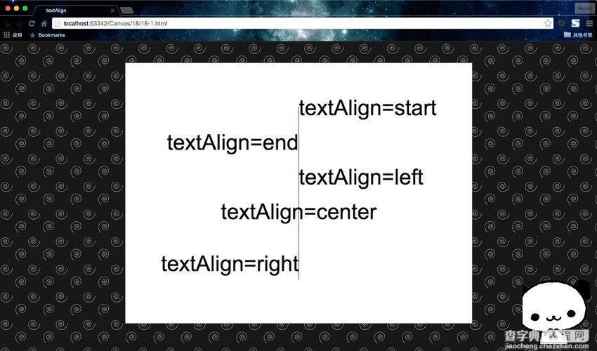 HTML5 Canvas实现文本对齐的方法总结1