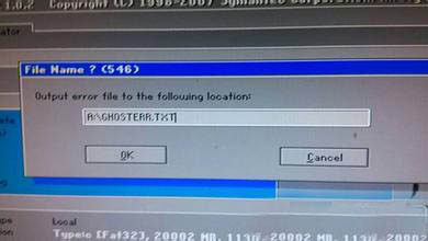 重装系统时出现File Name?(546)的错误该怎么解决？1