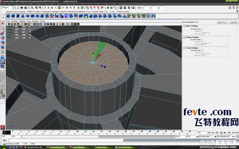 MAYA车轮建模教程：MAYA制作真实的车轮建模30