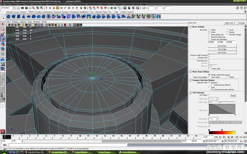 MAYA车轮建模教程：MAYA制作真实的车轮建模37