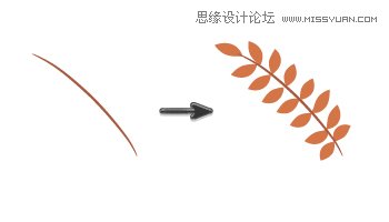 Illustrator画笔工具绘制漂亮复古典雅风格的花朵花藤教程6