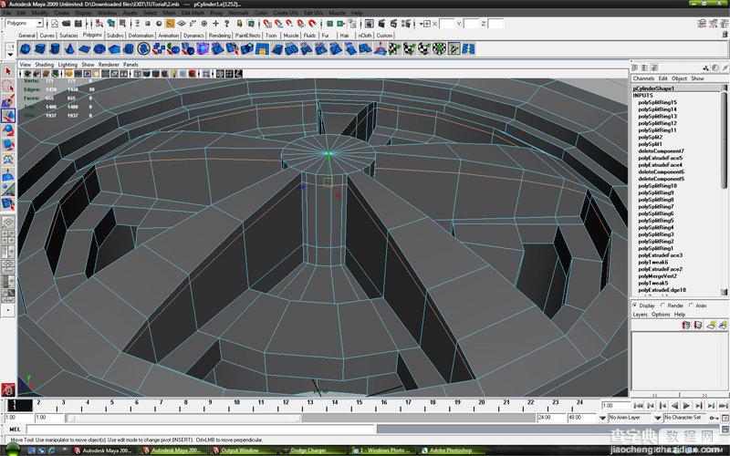 MAYA车轮建模教程：MAYA制作真实的车轮建模26