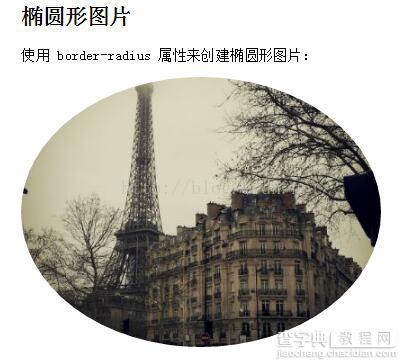 CSS3制作圆角图片和椭圆形图片2