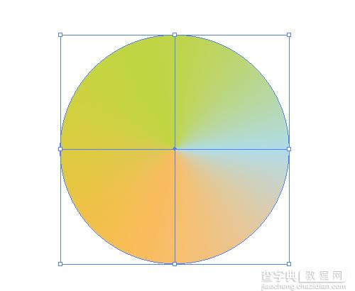 AI创建可编辑的锥形渐变圆形教程11