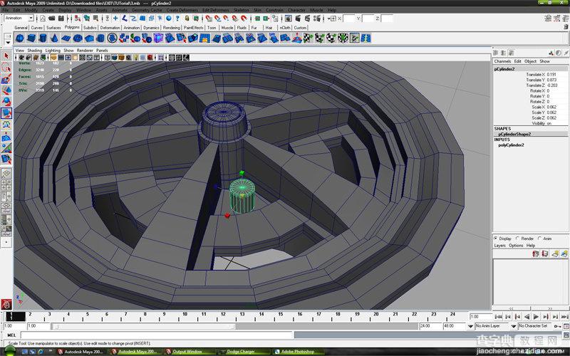 MAYA车轮建模教程：MAYA制作真实的车轮建模40