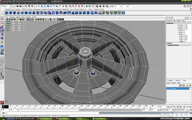 MAYA车轮建模教程：MAYA制作真实的车轮建模53