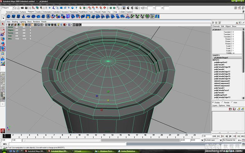 MAYA车轮建模教程：MAYA制作真实的车轮建模10