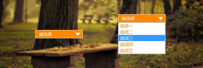 CSS自定义select下拉选择框不用其他标签模拟且兼容多数浏览器1