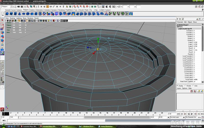 MAYA车轮建模教程：MAYA制作真实的车轮建模8