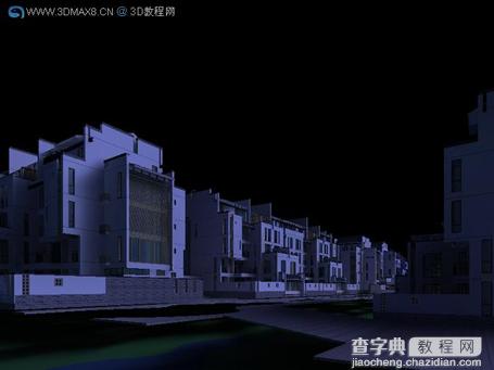 VRay建筑渲染夜景效果图教程5