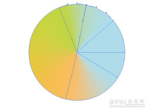 AI创建可编辑的锥形渐变圆形教程16