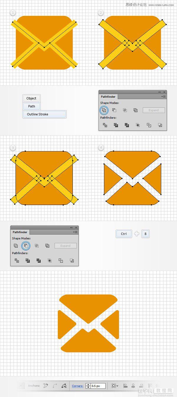 如何用Adobe Illustrator制作细节丰富的网页404错误页面  AI设计技巧介绍23