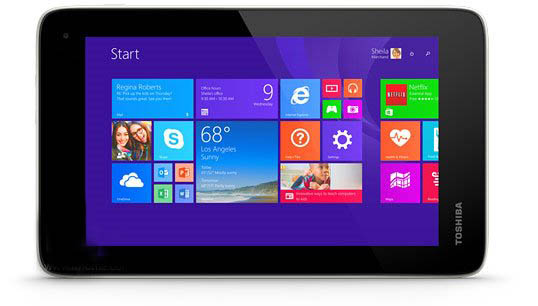 东芝首款7寸免费版Win8.1平板电脑发布1