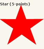 CSS绘制五角星2