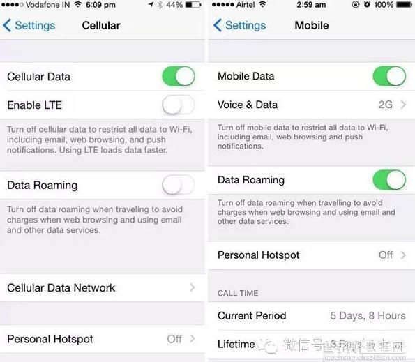 苹果iPhone iOS 8.1不能切换2G/3G/4G网络的真正原因2