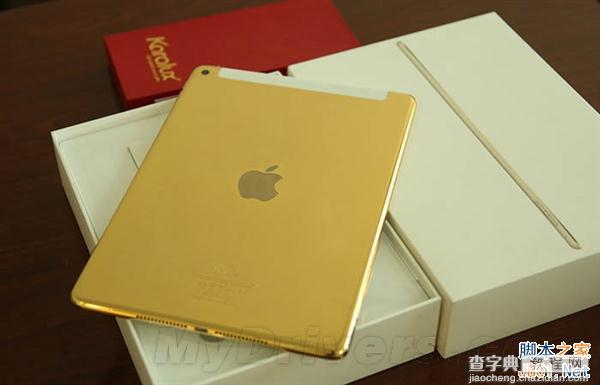 (图)苹果24K纯金版ipad air2 亮相 64GB售价1315美元1