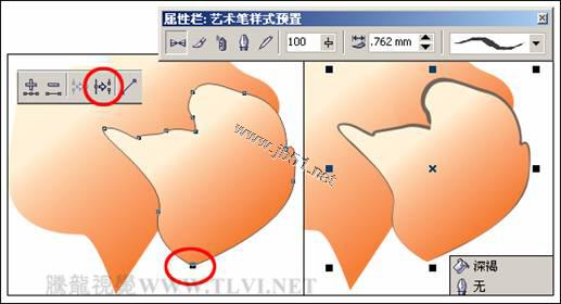 CorelDRAW(CDR)设计绘制美女诉衷情工笔画实例教程25