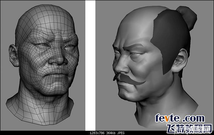 MAYA+ZB打造逼真的武士头部模型教程8