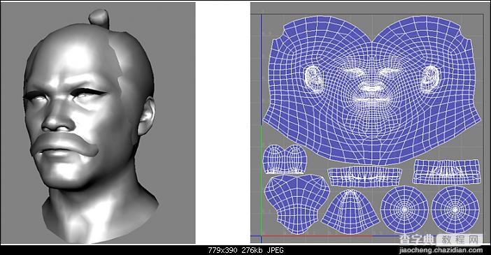 MAYA+ZB打造逼真的武士头部模型教程28