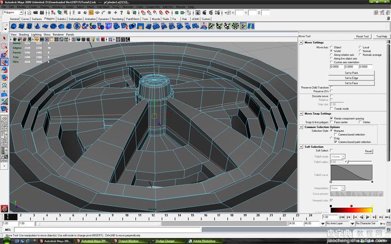 MAYA车轮建模教程：MAYA制作真实的车轮建模34